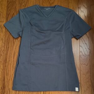 Lalabu Dad’s shirt Gray V-Neck Top - medium